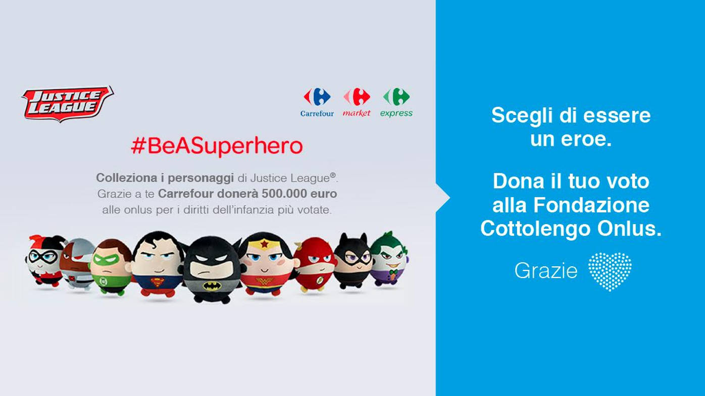 #BeASuperhero per il Cottolengo: votaci per farci avere una donazione